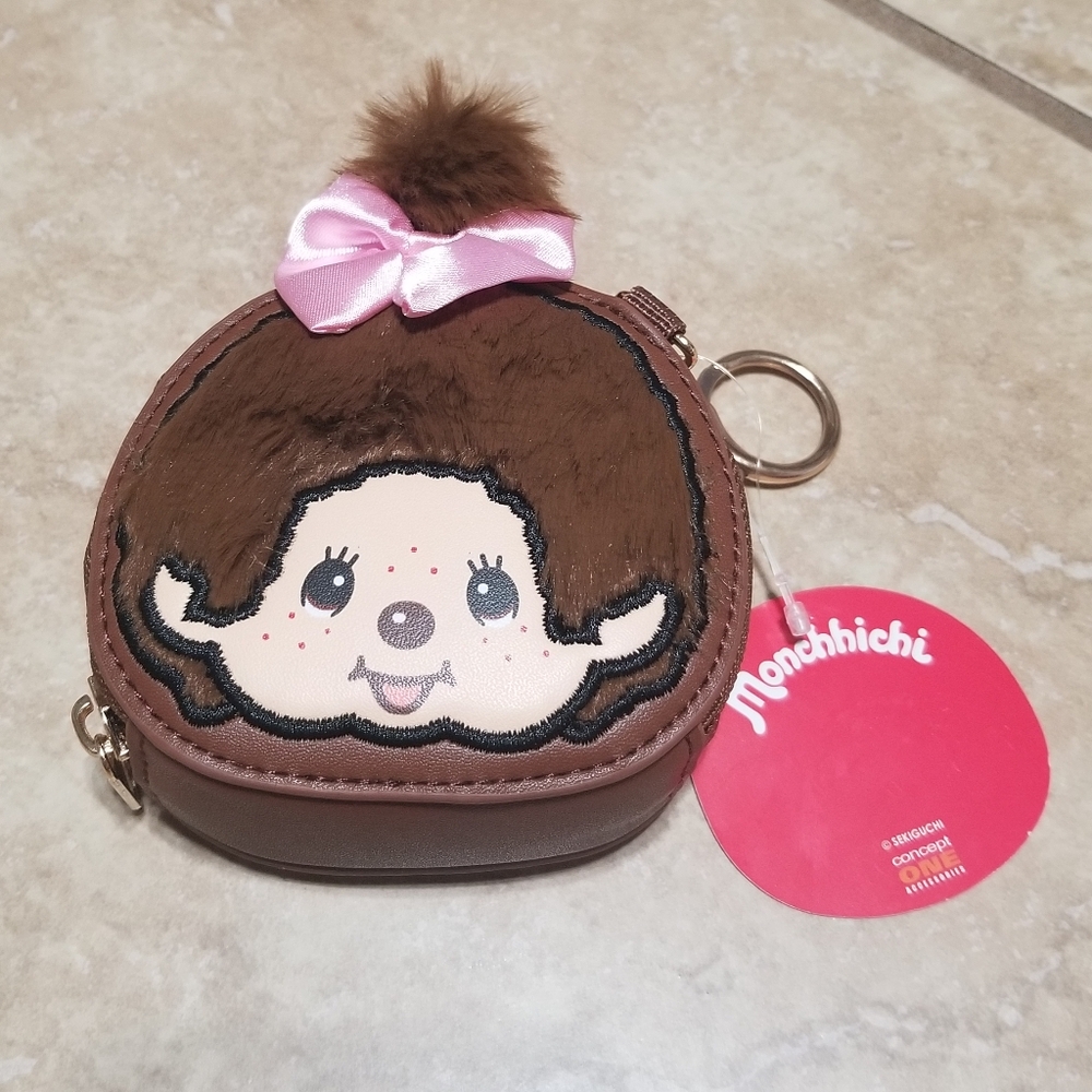 Sekiguchi Monchhichi Keychain Coin Purse
